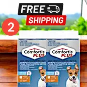 2 x Elanco Comfortis Plus Fleas Heartworm & Worms Small Dog Treatment | 1 Pack