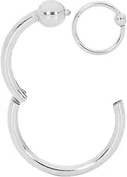[365 Sleepers] Titanium Implant Grade 20G 18G 16G 14G BCR Ball Closure Cative Septum Hinged Segment Nose Lip Nipple Ring Hoop Earring Body Jewellery