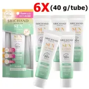 6X Srichand Sunscreen Sun Solution Acne Care SPF50+ PA++++ Cream Protect Skin 40