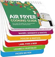 Air Fryer Cheat Sheet, Hot Air Fryer Cheat Sheet Magnets, Air Fryer Magnetic Cheat Sheet, Air Fryer Quick Start Guide for Cooking Roasting, Cooking Times Chart, Cooking Instructions (English language