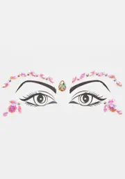 [Lunautics] Lavender Iridescent Fractal Face Jewels