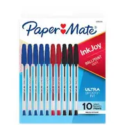 Paper Mate InkJoy 100 Ballpoint Pens Assorted 10 Pack