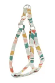 YOULY the Artist Rainbow Cotton Step-in Dog Harness for Dogs, M