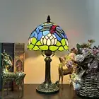 Tiffany Style Table Lamp Stained Glass Handcrafted Bedside Light Desk Lamps
