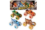 Monster Jam, Power Beasts 4-Pack Monster Trucks El Toro Loco, Megalodon, Dragon and Horse Power, 1:64 Scale, Kids Toys for Boy Girls Ages 3 and up