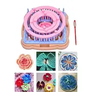 Needle Hobby Loom Knitting Machine DIY Weaving Tool Knitting Machine Color Stitching Tool Flower Loom Knitting