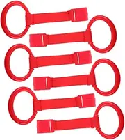 HOMOBABE Toddler Pull Ring 6pcs Baby Pull up Ring Learning Crib Accessories Toys