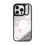 iPhone 16 Pro Mirror Ring Stand Case MagSafe Compatible love letter by sleepydaze