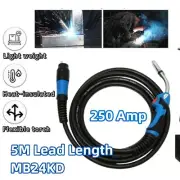 MB24KD MIG/MAG Welder Torch w/5M Hose 250 Amp Welding Gun/Torches Machine attach
