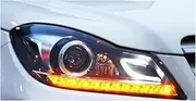 Car Styling Compatible For Benz W204 Headlight 2011-2013 C300 Headlight DRL Turn Signal High Beam Projector Lens C180 C200 C260