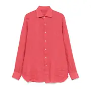 [Isaia] Isaia Linen Shirt 45 CM RED