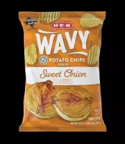 Wavy Sweet Onion Flavored Potato Flavored Potato Chips 9oz Bag