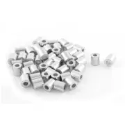 50pcs Aluminum Cable Stops Sleeves for 2mm Wire Rope Swage Clip
