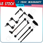 For 2004-09 Nissan Quest 10Pc Front Rear Sway Bar Tie Rod End Rack Pinion Bellow (for: Nissan)