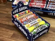 Vintage LIFE SAVERS Candy Display Box 7 Mixed Rolls Milk Bar Retro Packaging