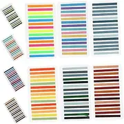 DIYEAH 10Pcs Colored Highlight Bookmarks Practical Note Page Markers for Enhanced Reading Focus and Writable Reading Strips Book Accessories for Students and Readers