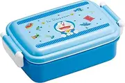 Skater RBF3ANAG Children's Lunch Box, 16.9 fl oz (450 ml), Fluffy, Dome-Shaped, Antibacterial, Kids Lunch, Made in Japan, Doraemon, Gingham