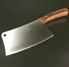 Handmade Cleaver Knife Stainless Steel Wood Handle Slicing Bone Chopping Butcher