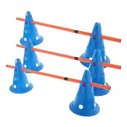 Hurdle Cones Course Multifunctional Agility Training Set for Running Sports