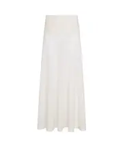 Alaïa Fluid Knitted Maxi Skirt FR38,FR40 natural white
