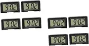 iplusmile 2sets Electronic Clock Mini Table Clock Mini Automotive Time Desk Clocks for Office Car Digital Clock Dashboard Clock Auto Car Clock Small Digital Watch Vintage Clock Black 4pcs*2
