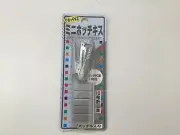 1 Small Mini Stapler color silver Staple Remover 10 refills