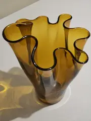 VASO VINTAGE ROCCO - BORMIOLI - IN VETRO WAVE H. 30 CON LUCE Color FUME'
