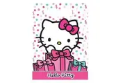 Hello Kitty Cake Party Plastic Party Bags (Pack of 8) (White/Pink) (One Size)