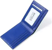 Leather Ultra Thin Wallet Fashion Wallet,Coin Purse,Card Holder,Large Capacity and Multiple Card Slots to Meet Daily Needs,Blue
