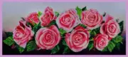 Bead embroidery kit Pink mood hand embroidery needlework kit