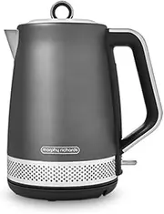 Morphy Richards Illumination 1.7L Jug Kettle, Rapid Boil, Boil Dry Protection, Pull off Lid, Limescale Filter, Easy View Window, 360 Cordless Base, Stainless Steel, Titanium, 108022
