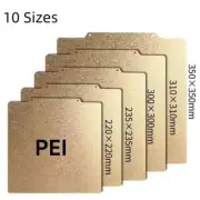 Magnetic PEI Powder Sheet Spring Steel Sheet Textured for Ender 3 Build Plate US