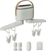 Portable Dryer,Folding Hanger Dryer,Shoe Dryer,Multifunctional Clothes Drying,Dryer for Underwear,with Timer & High/Low Temperature,for Apartments,Dorms,Travel,Green