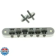 KAISH Chrome Guitar Roller Saddle Bridge Tune-O-Matic Bridge For Les Paul,SG,