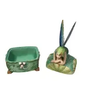 Disney Tinker Bell Pixie Westland Trinket Box Flowers Collectible Rare Vintage