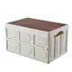 Caiyi 日式風 露營箱 木蓋摺疊收納箱 收納盒 折疊收納箱 戶外露營收納箱 衣物收納箱 送防水袋 L號