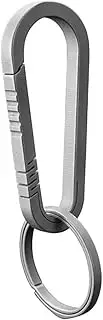 [NIYANGLE] Heavy Duty Titanium Alloy Key Holder Clip Stylish Keychain for Men Lightweight and Compact Outdoor Key Ring for Travel Camping Hiking and More