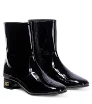 [Dolce & Gabbana Kids] Dolce & Gabbana Kids DG patent leather boots UK 13 black
