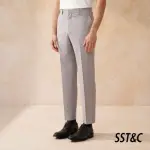 【SST&C 換季７５折】霧灰紫修身雙排扣西裝褲0212402008
