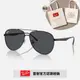 【RayBan 雷朋】雙槓太陽眼鏡(RB3712D-002/87 62mm)