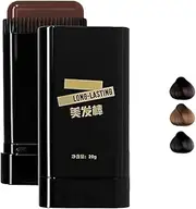 Hair Dye Comb, Instant Hair Color Stick With Built-in Comb, Waterproof & Sweat-Proof for Women & Men, Gray Coverage, Quick Hair Color Application (BROWN)