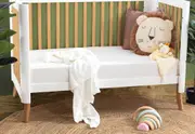 PERAGO BABY 2PK 225 Percale Cotton Cot Fitted Sheet