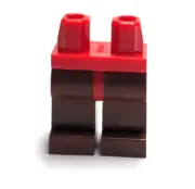 Lego - Minifigure Legs - Brown, Red