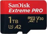 Sandisk 1TB Extreme Pro MicroSD Memory Card Class 10 UHS-I V30 Includes Adapter