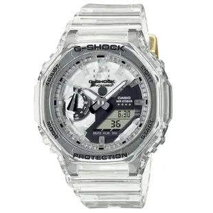 CASIO 卡西歐 G-SHOCK 40周年Clear Remix 透明錶盤小八角形雙顯錶(GMA-S2140RX-7)