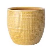 Scheurich 16cm Yellow Corteza Pot - 160mm