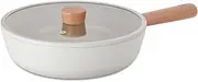 Neoflam Fika 30cm Wok Induction with Silicone Rim Glass lid
