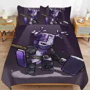 a1571 Castle Crashers Duvet Cover Set, 3 Piece Bedding Set 86x70" Double Sided Printing Decorative Comforter Cover Set (1 Duvet Cover + 2 Pillow Shams