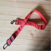 Pet Rope Upgraded Dog Seat Belt Dog Car Seatbelts Adjustable Pet Seat Belt for Vehicle Nylon Pet Safety Seat Belts Elastic Reflective Pet Traction Rope (Color : Red, Size : 50-75cm 2.5cm)