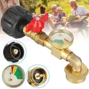 Upgraded 90° Propane Refill Adapter w/ On-Off Control, Propane Refill Adapter